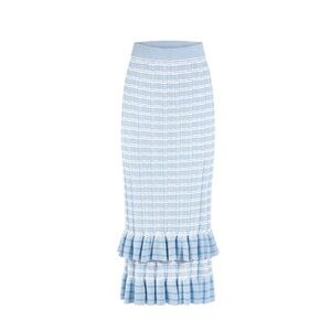 Marie Oliver Sawyer Knit Ruffle Midi Skirt